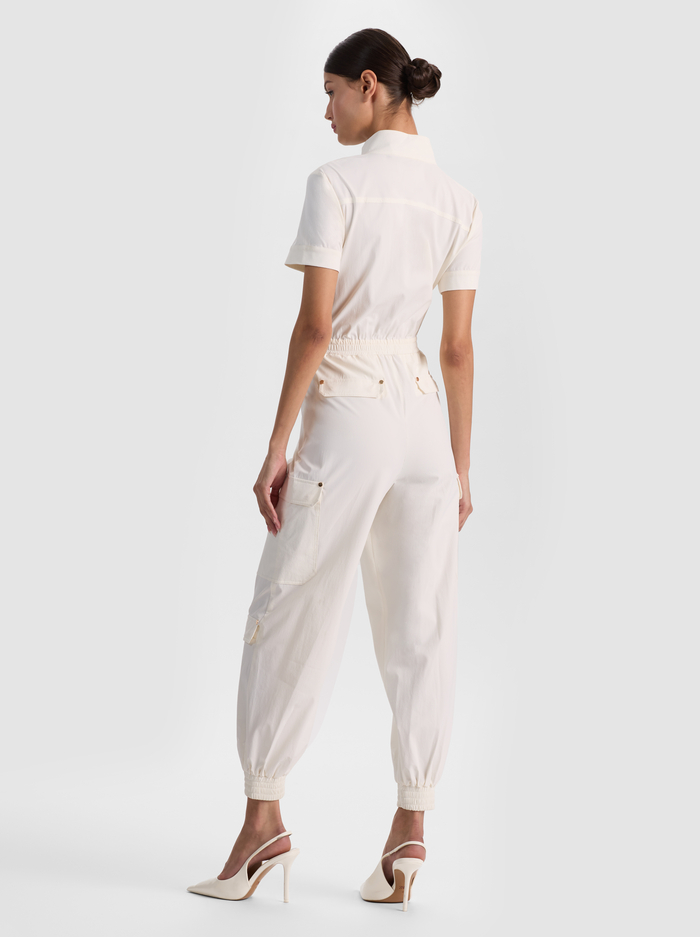MILO CARGO JUMPSUIT - OFF WHITE image 2 - ALICE + OLIVIA