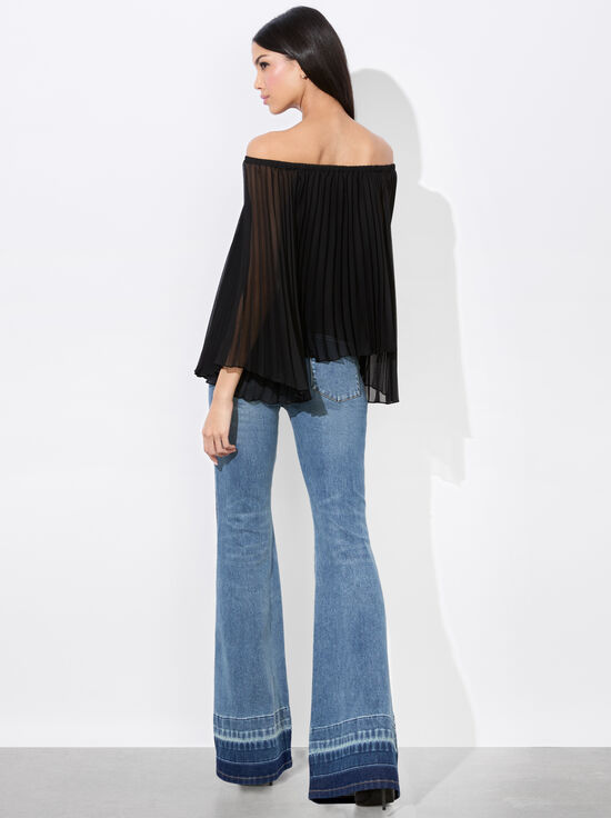 BLACK-AUNDREA OFF THE SHOULDER BLOUSE