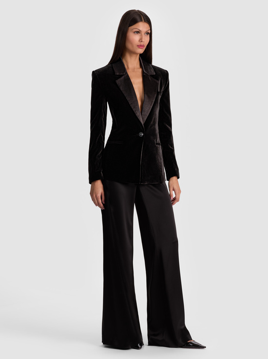 BLACK-SILAS VELVET BLAZER