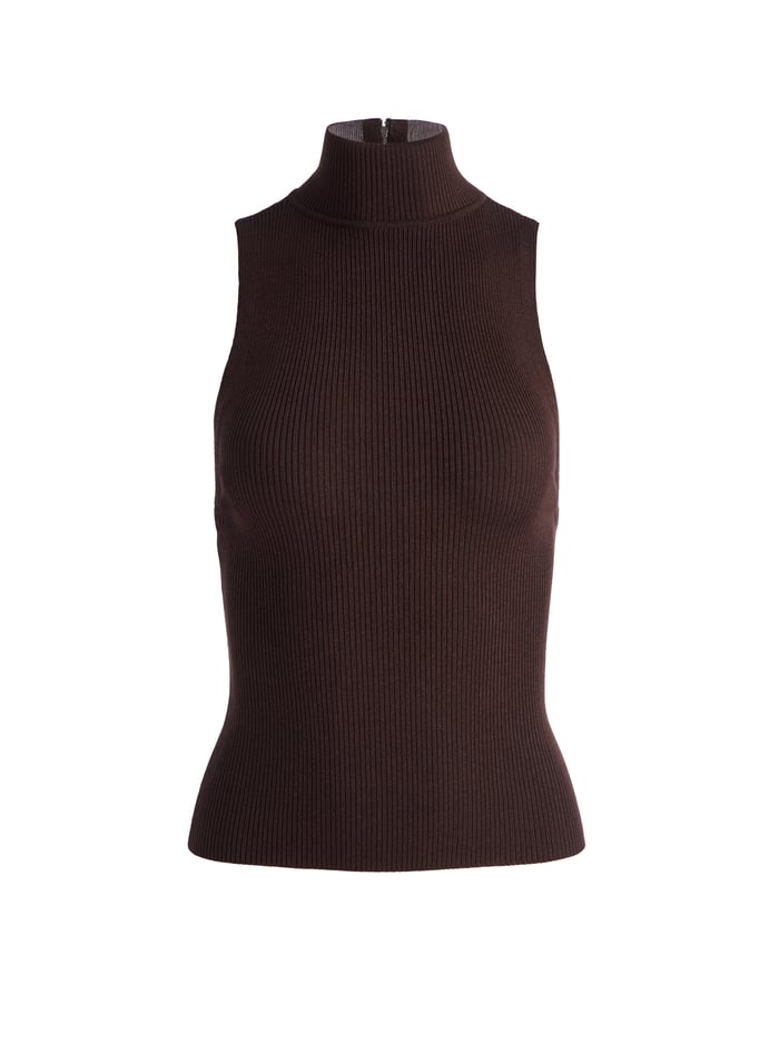 DARCEY TANK - ESPRESSO image 5 - Alice And Olivia