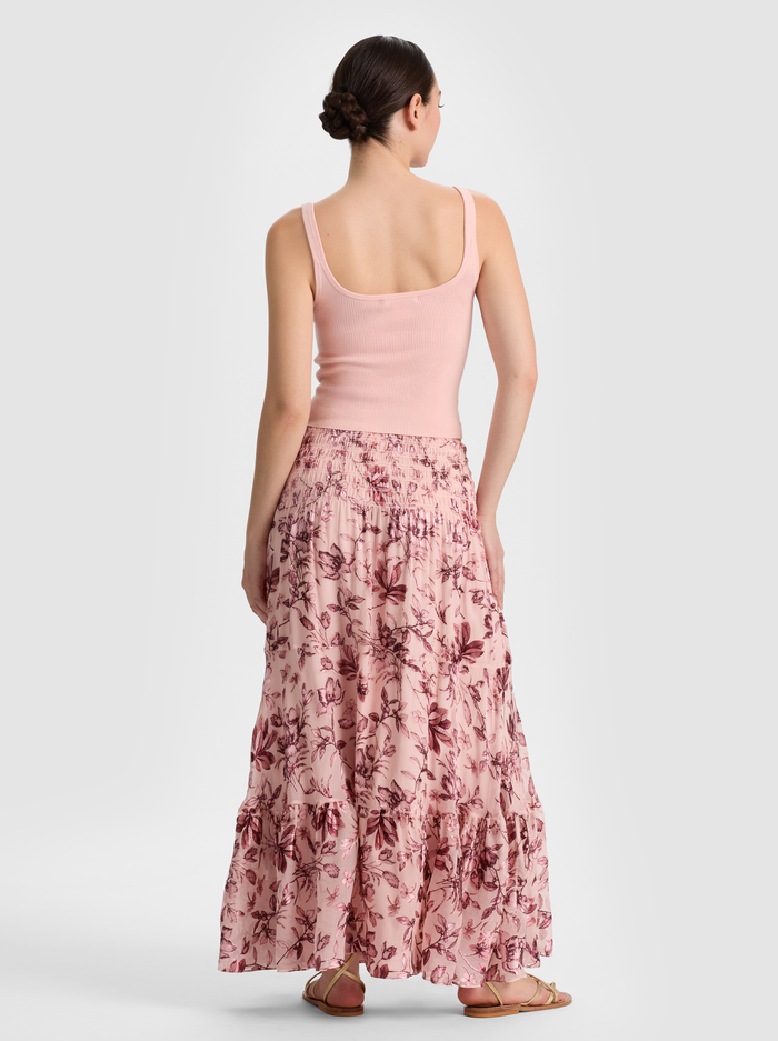 STEVIE MAXI SKIRT - MYSTIC GARDEN ENGLISH ROSE image 2 - ALICE + OLIVIA