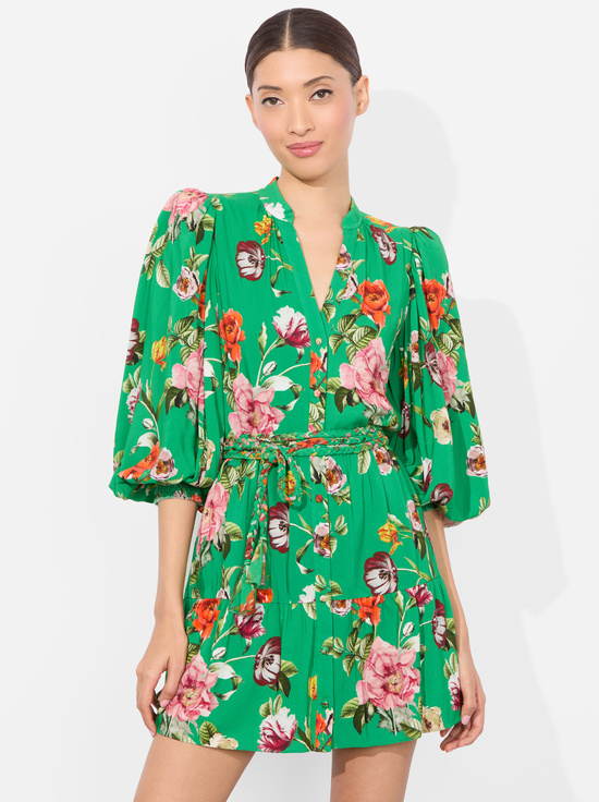 HAMPTONS FLORAL LARGE-ANTONETTE MINI DRESS