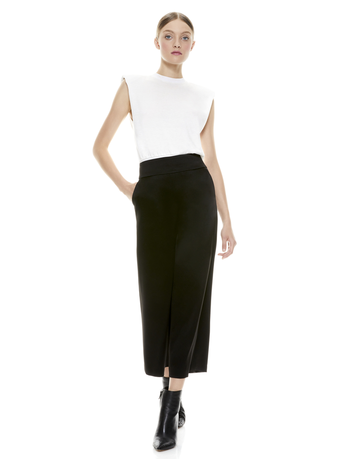 DONALD HIGH WAIST GAUCHO - BLACK image 4 - ALICE + OLIVIA