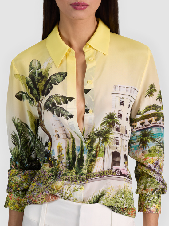 PURE PARADISE-WILLA SILK BLOUSE
