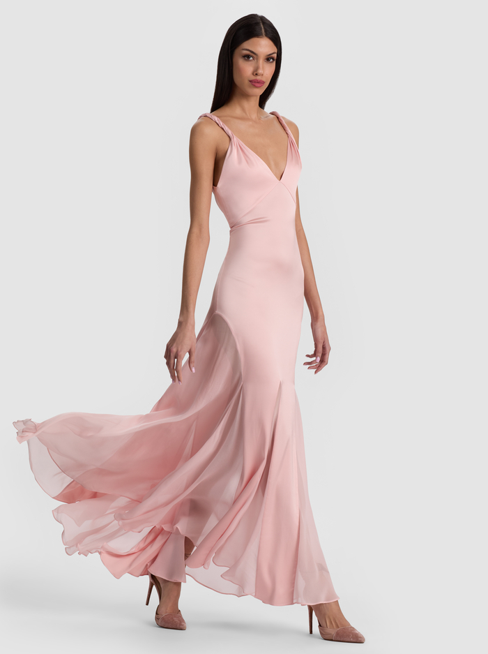 ANDRINA MAXI DRESS - ENGLISH ROSE - ALICE + OLIVIA