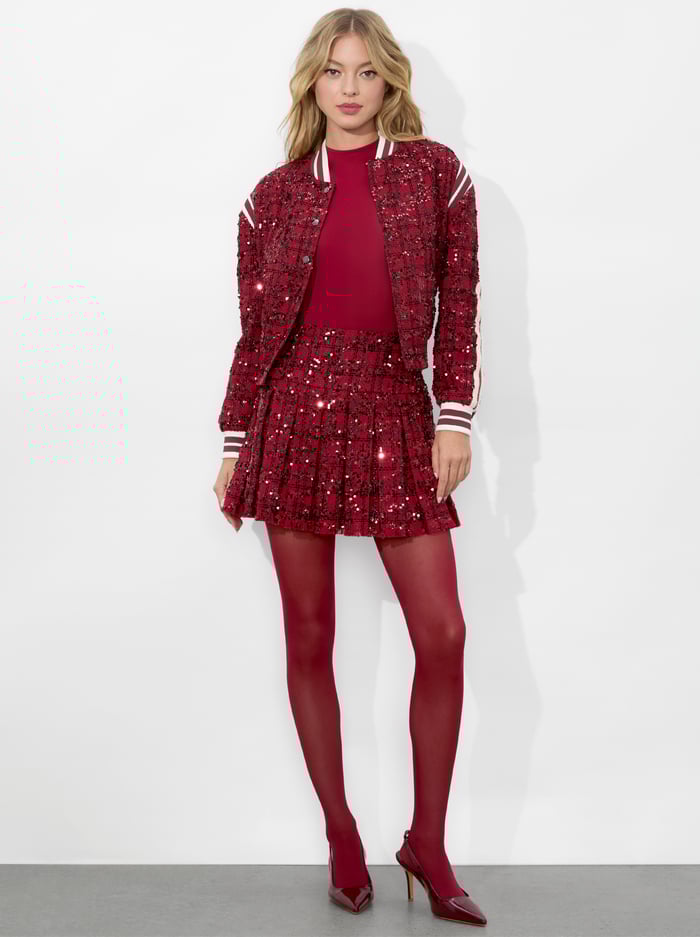 KERI VARSITY JACKET - GARNET image 2 - Alice And Olivia