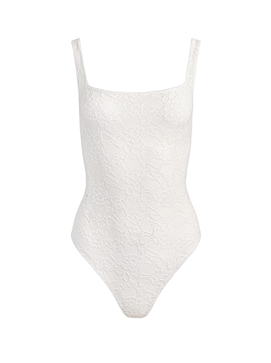 OFF WHITE-ANNIKA LACE BODYSUIT