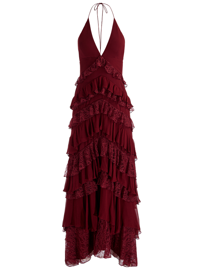 LIANA MAXI DRESS - OXBLOOD image 6 - Alice And Olivia