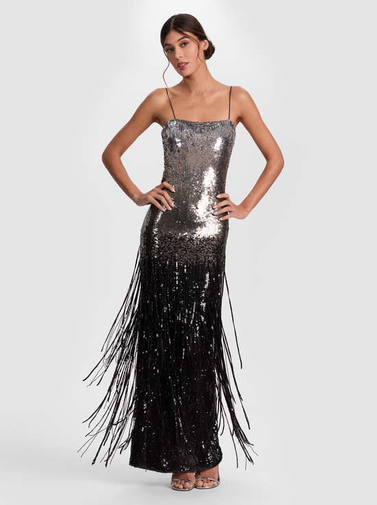 SILVER-FIFI EMBELLISHED GOWN