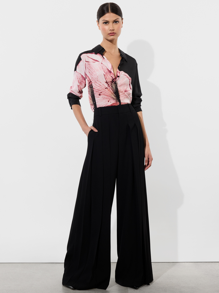 WILLA SILK BLOUSE - LUNA FLORAL image 2 - Alice And Olivia