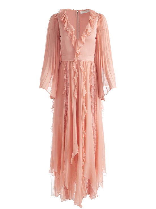 ROSE TAN-DAY SUNBURST SLEEVE MAXI DRESS