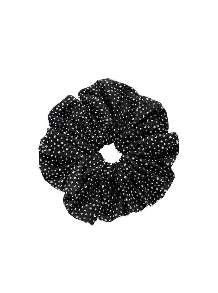 CHER LARGE SCRUNCHIE - BLACK/CRYSTAL image 2 - Alice And Olivia
