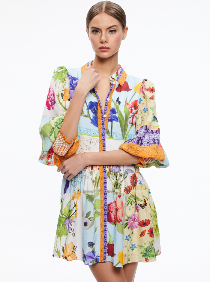 BERTHA PUFF SLEEVE MINI DRESS - MAKE A STATEMENT image 2 - Alice And Olivia