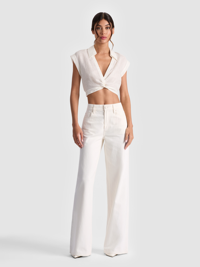 MILA CROPPED TOP - OFF WHITE image 1 - Alice And Olivia