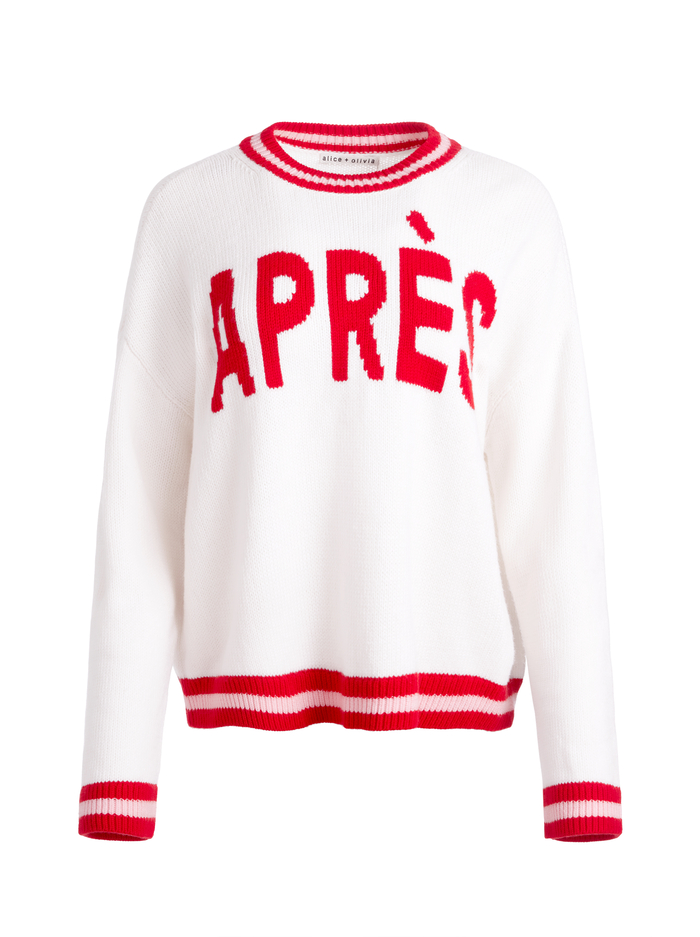 OGDEN PULLOVER - ECRU MULTI image 6 - Alice And Olivia