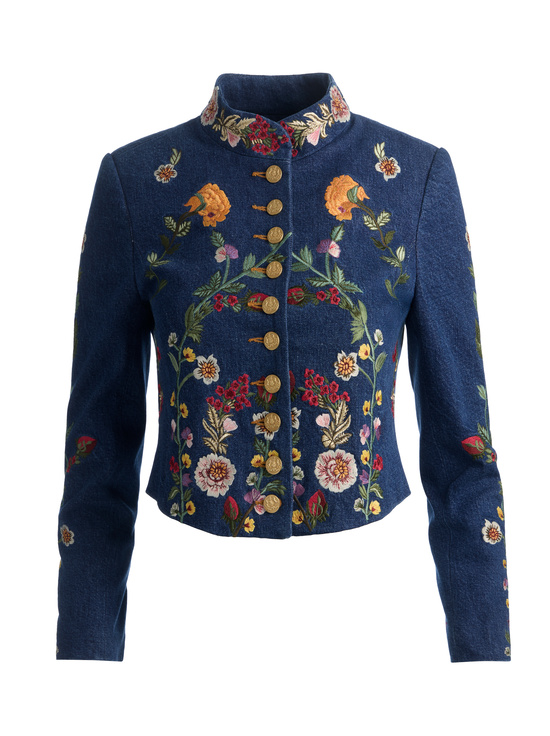 CATHERINE DARK MULTI-EMERSON DENIM MILITARY JACKET