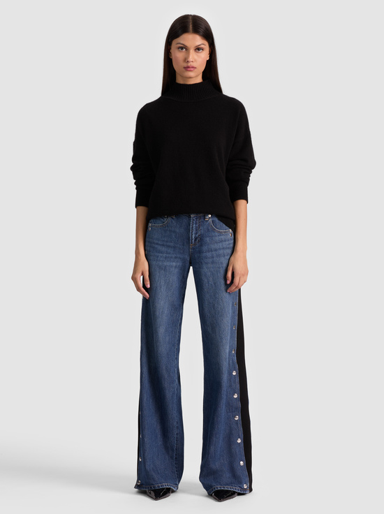 BLACK-MELIE CASHMERE PULLOVER