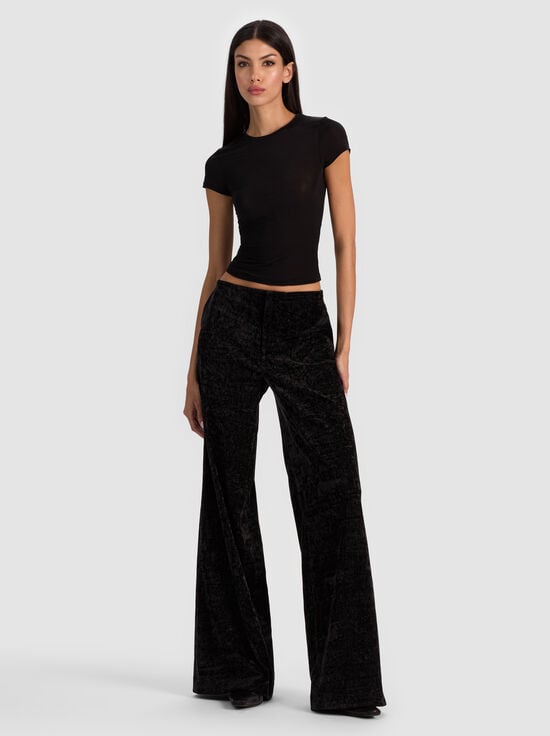 BLACK-CONOR CLEAN WAIST TROUSER