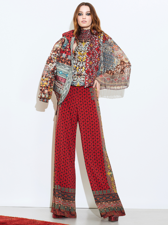 ATHENA FLARED WIDE LEG PANT - ALWAYS FOREVER MULTI image 6 - Alice And Olivia