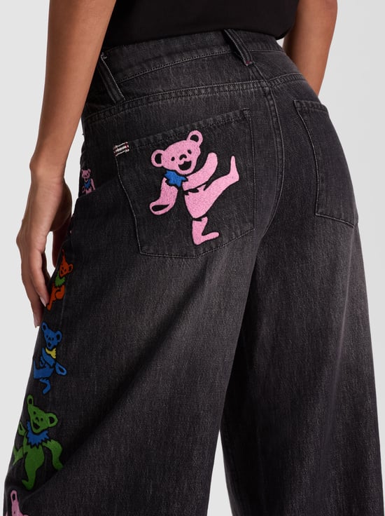 MAYA CHARCOAL BLACK-A+O X GRATEFUL DEAD AMAZING JEAN