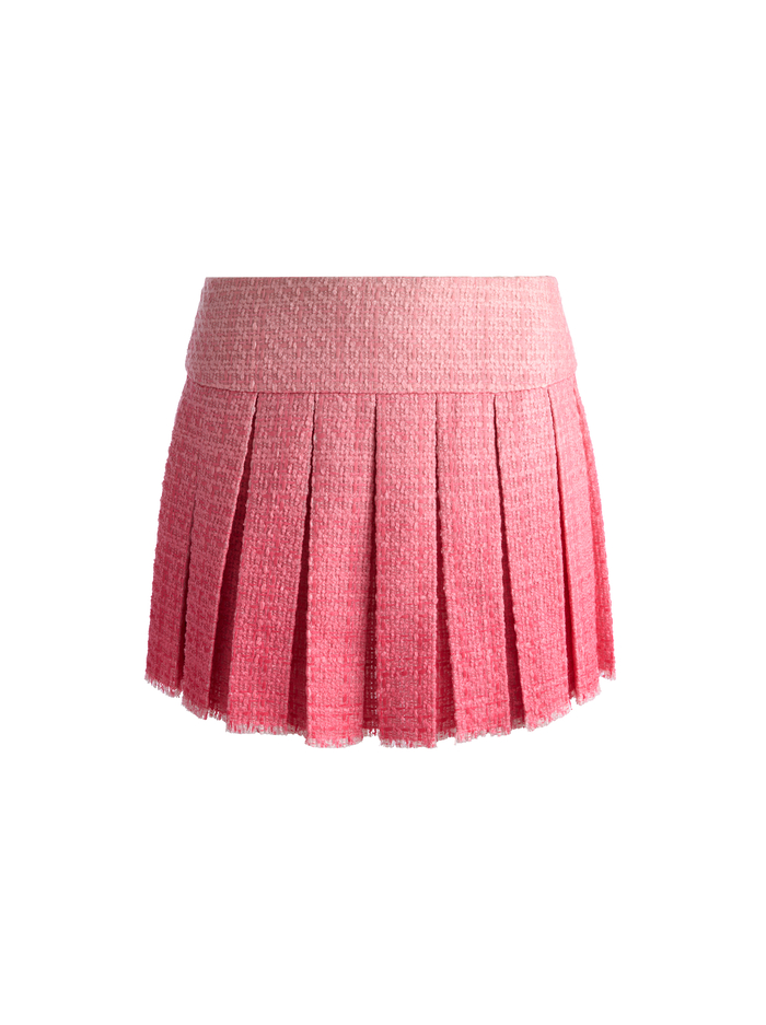 EMILIE TWEED MINI SKIRT - ASCENDANT OMBRE ENGLISH ROSE image 5 - ALICE + OLIVIA