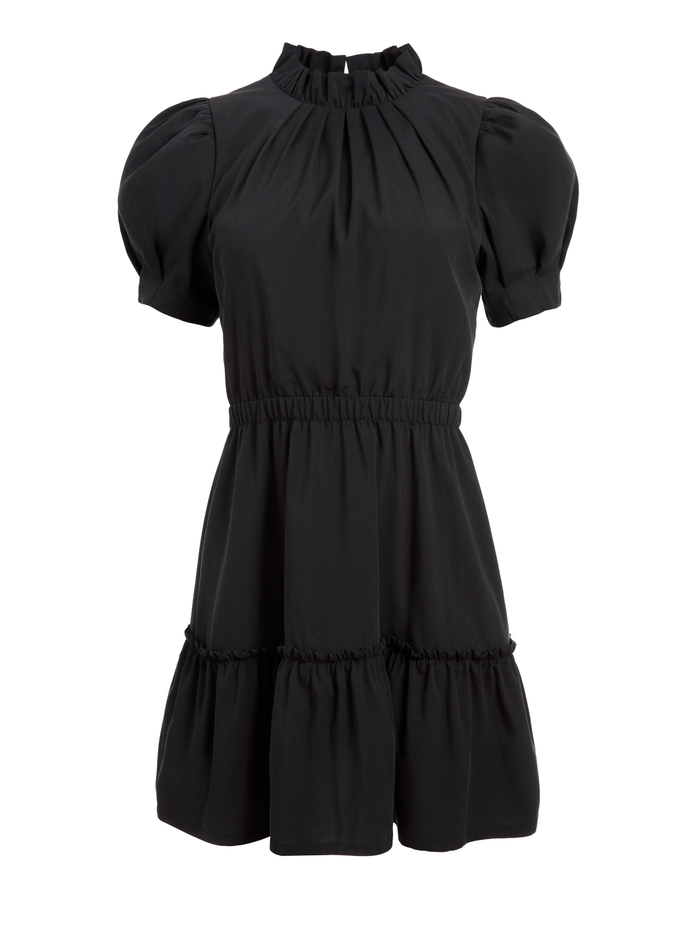 VIDA PUFF SLEEVE MINI DRESS - BLACK image 5 - Alice And Olivia