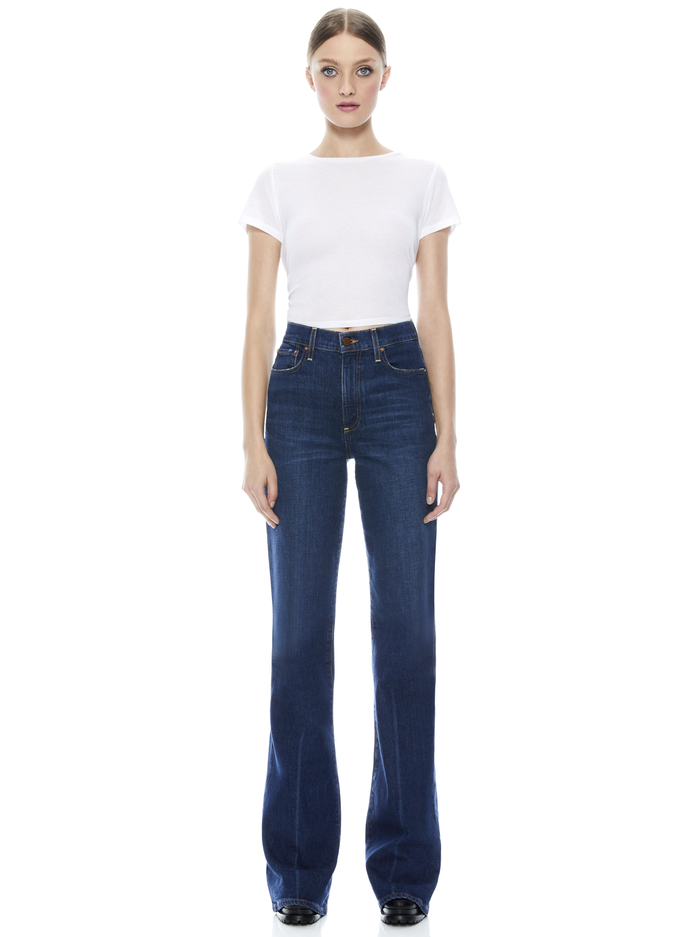Fabulous 70's Bootcut Jean In Wedge | Alice And Olivia