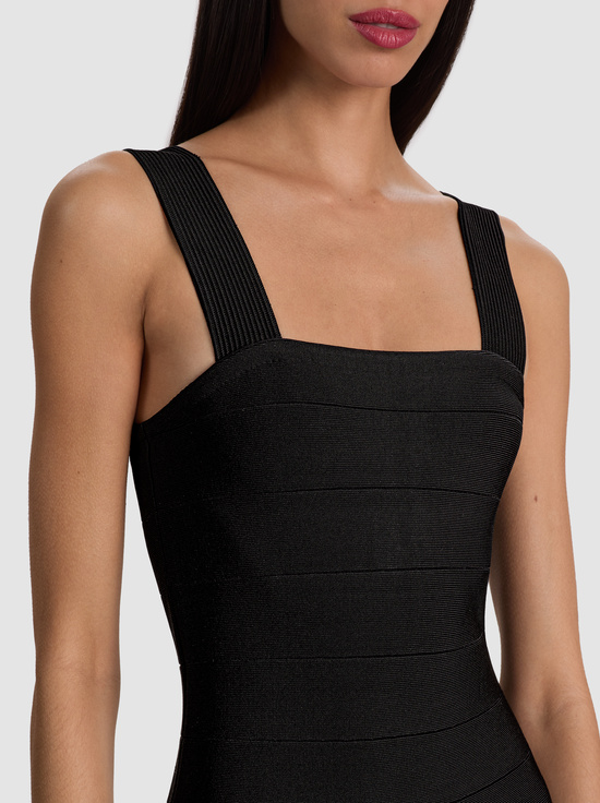 BLACK-JODIE BANDAGE MINI DRESS