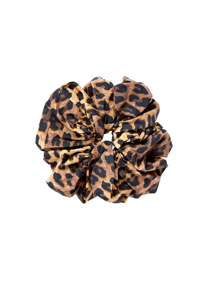 CHER LARGE SCRUNCHIE - SPOTTED LEOPARD image 2 - Alice And Olivia