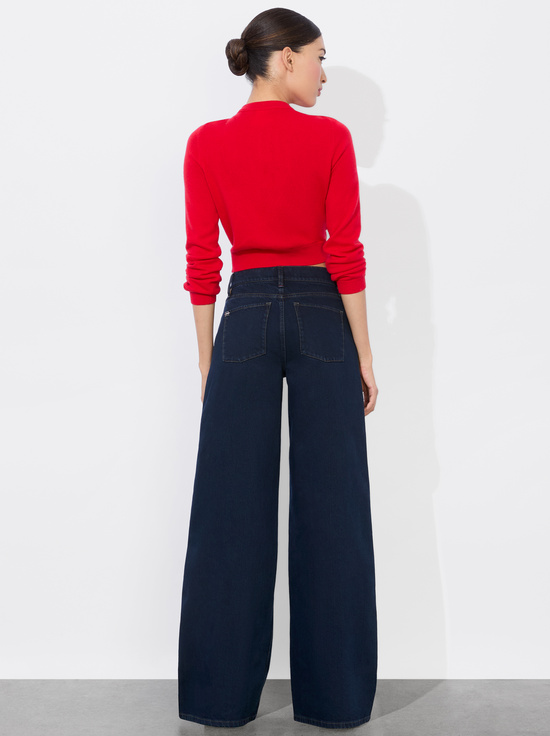 BRIGHT RUBY-DOLLIE CASHMERE CARDIGAN