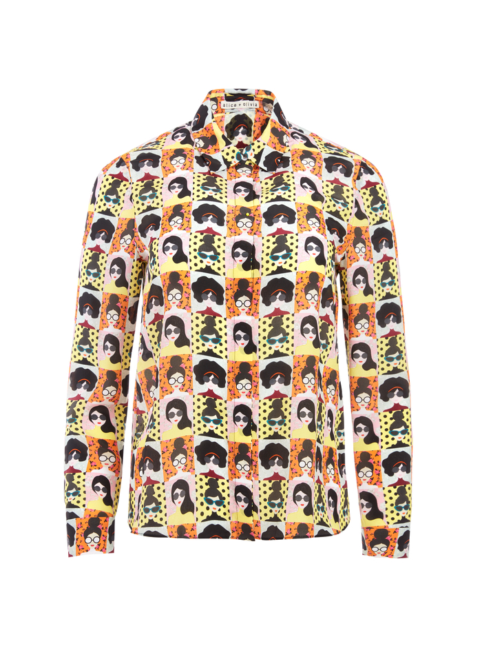 WILLA SILK BLOUSE - STACE TRIBE image 5 - ALICE + OLIVIA