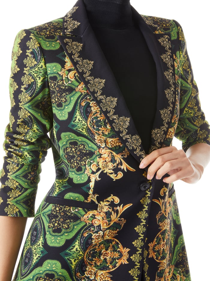 BREANN EMBROIDERED BLAZER - RENDEZVOUS image 3 - Alice And Olivia