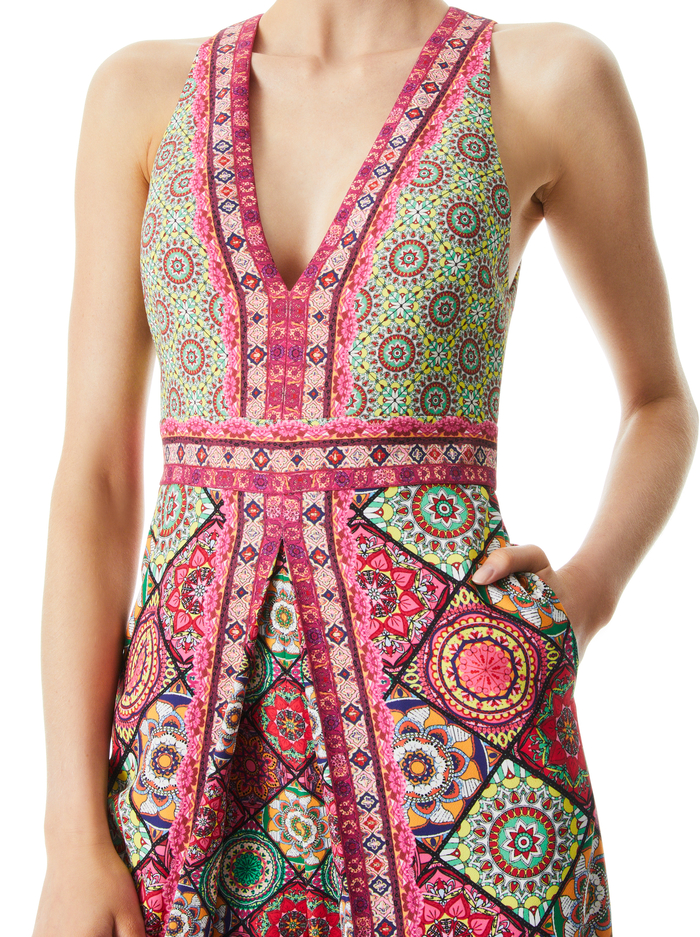 AUDRIE PLEATED JUMPSUIT - FAR OUT image 3 - Alice And Olivia