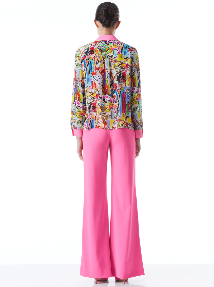 A+O X MOKSHINI WILLA PLACKET TOP - MOKSHINI image 1 - Alice And Olivia
