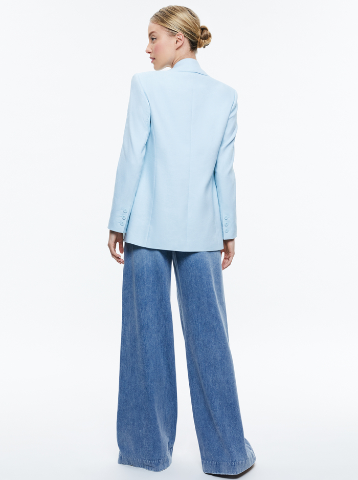 DENNY BOYFRIEND BLAZER - SPRING SKY image 2 - Alice And Olivia