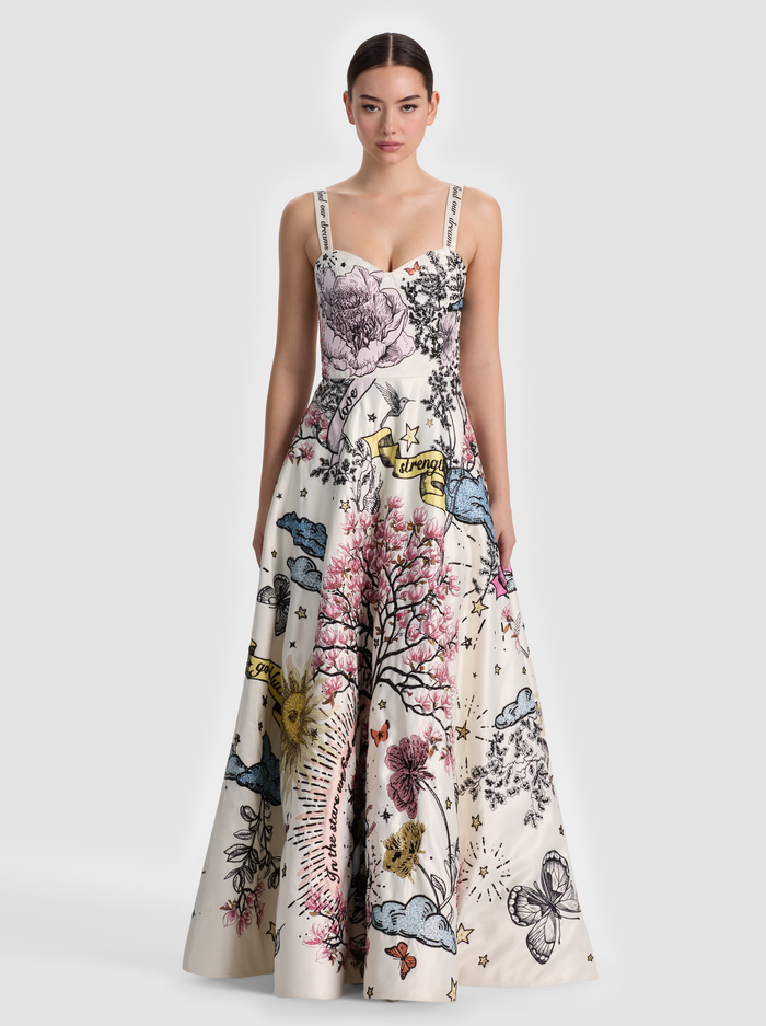 FIA EMBELLISHED MAXI GOWN - GOOD FORTUNE OFF WHITE image 5 - ALICE + OLIVIA