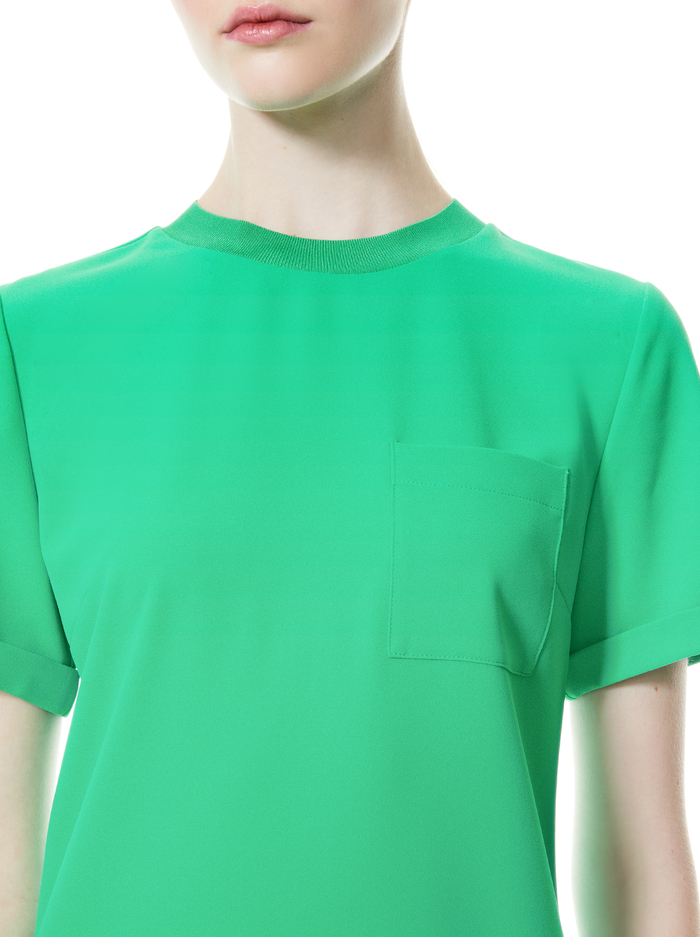 CATALINA ROLL SLEEVE MINI DRESS - MINT KELLY image 2 - ALICE + OLIVIA