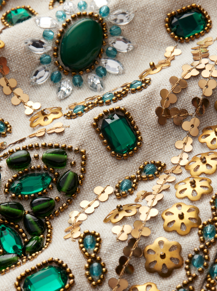 KIDMAN EMBELLISHED TWEED JACKET - OFF WHITE MULTI image 1 - Alice And Olivia