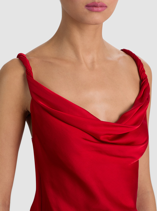 CHILI PEPPER-MONIQUE TWIST STRAP TANK