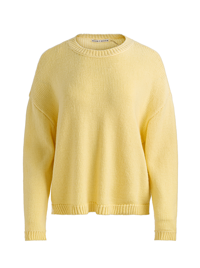 ENSLEY CREWNECK - BUTTER image 5 - Alice And Olivia
