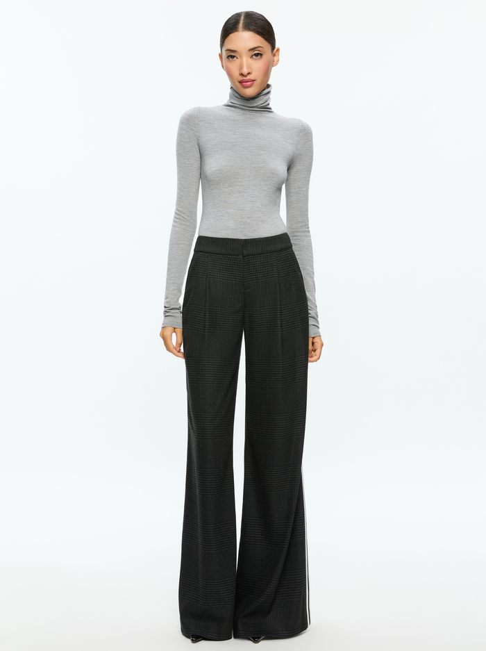 JOYCE LONG TURTLENECK - MEDIUM HEATHER GREY image 1 - Alice And Olivia