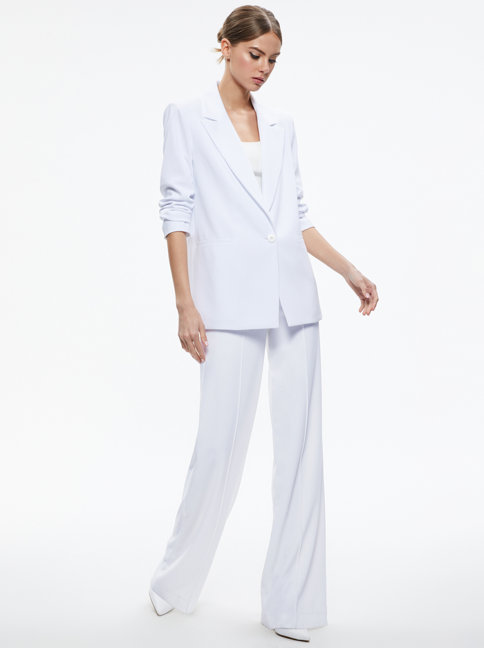 DENNY BOYFRIEND BLAZER - WHITE image 4 - ALICE + OLIVIA