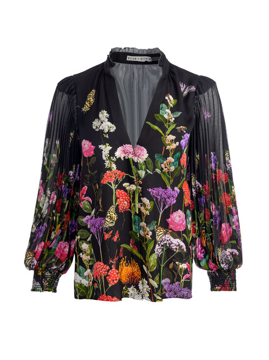 SECRET GARDEN-ILAN BUTTON FRONT BLOUSE