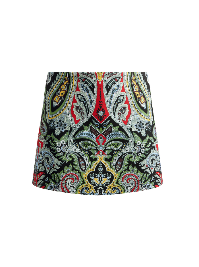 MACE MINI SKORT - PAISLEY POEM image 6 - Alice And Olivia