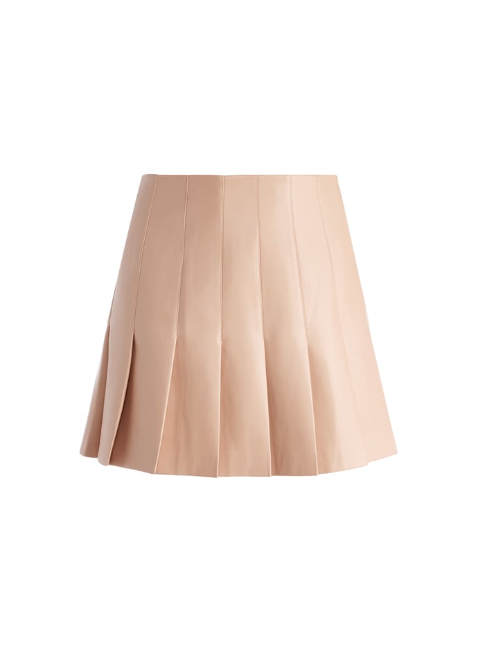 CARTER VEGAN MINI SKIRT - ALMOND image 5 - Alice And Olivia