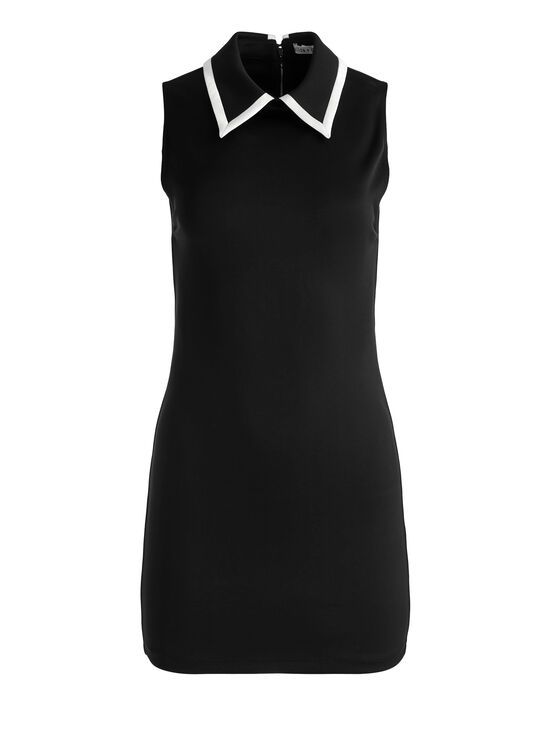 BLACK/OFF WHITE-WYNELL MINI DRESS