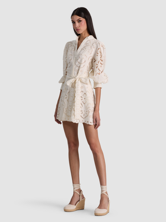 OFF WHITE-LUCY MINI SHIRT DRESS