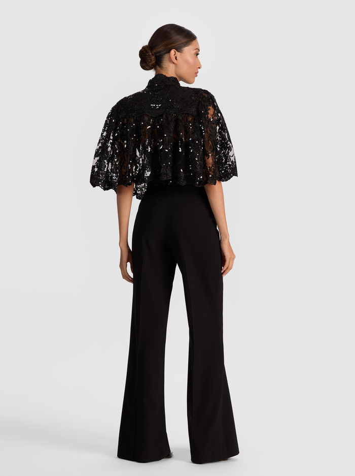 AURELIA EMBELLISHED LACE CAPELET - BLACK image 2 - Alice And Olivia