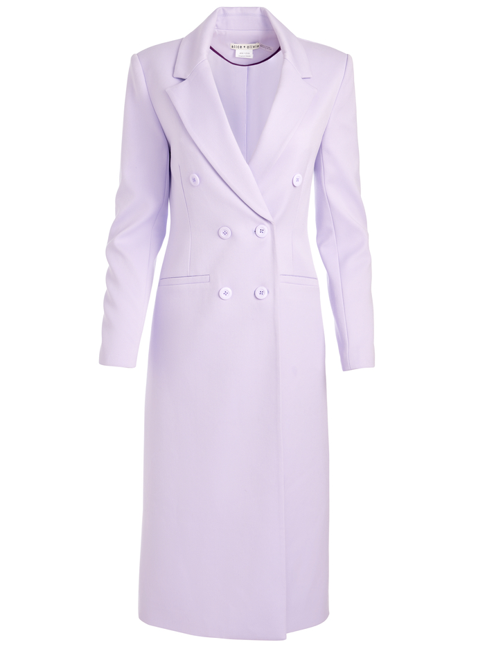 SHEPHERD LONG BLAZER - LILAC image 5 - Alice And Olivia
