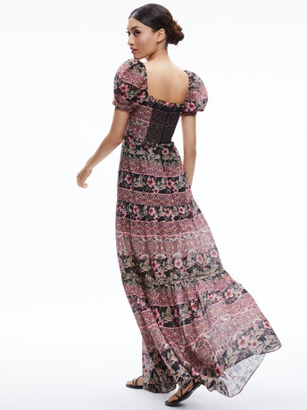 ANDREA PUFF SLEEVE MAXI DRESS
